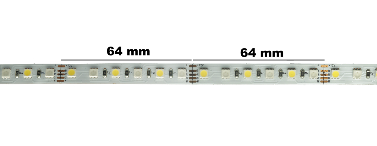 Profesionāla LED lente RGB+W 12V 22W/m