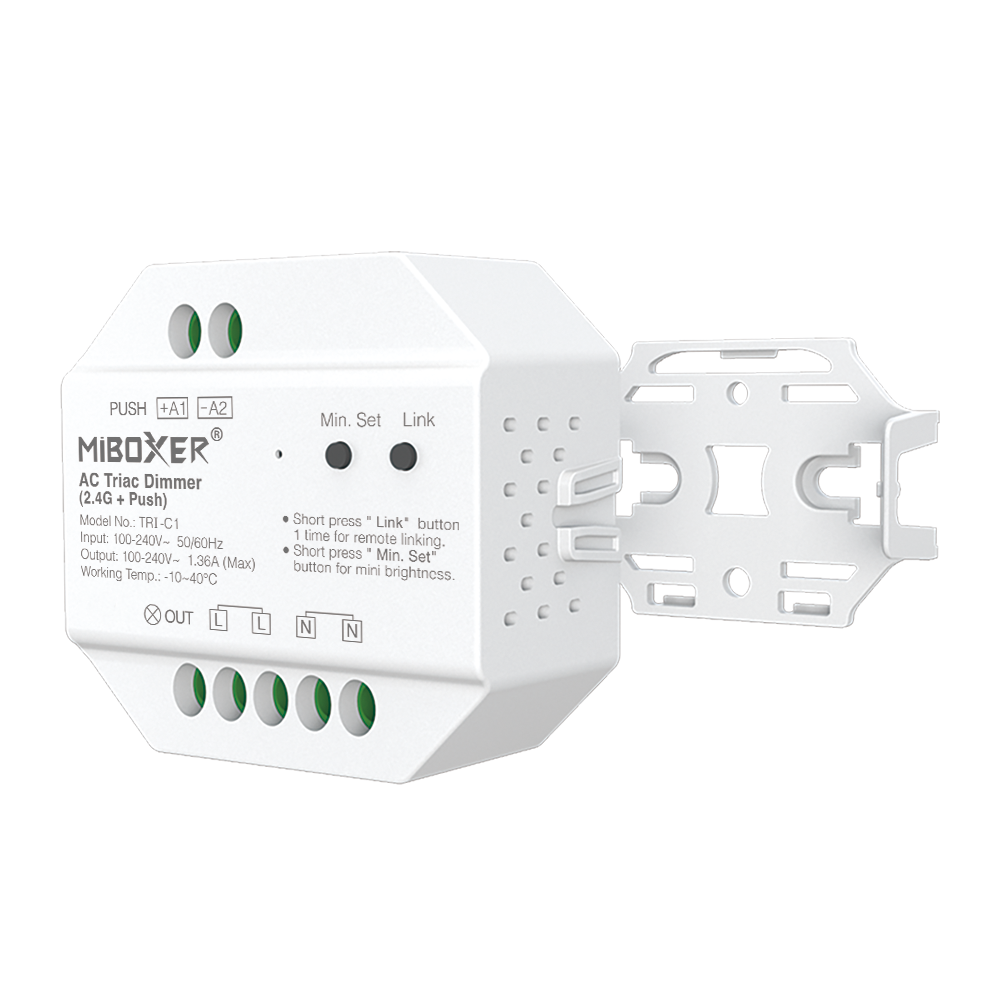 TRIAC reostats 230V 2.4G + spiedpoga ar aptumšošanas funkciju